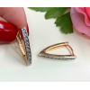 Серьги с фианитовыми вставками EAX-0587 цена