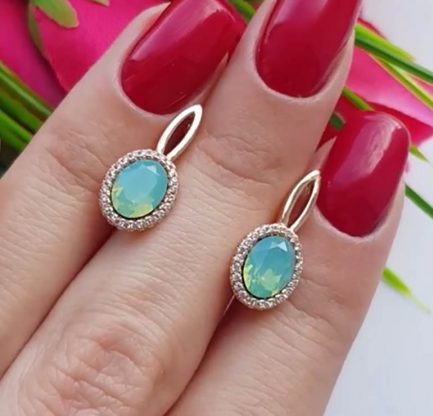 Серьги с кристаллами Сваровски EAX-1004 цена