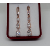 Серьги вечерние с фианитами EAF-0887 цена