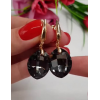 Cерьги позолоченные с кристаллами Swarovski E-367 — изображение 2