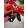 Cерьги позолоченные с кристаллами Swarovski E-367 — изображение 3