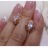 Серьги ажурные с фианитами E-580 цена