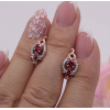 Серьги позолоченные фианитовые E-703 цена