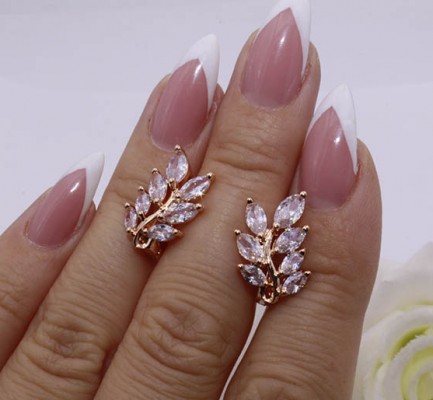 Серьги фианитовые E-827 цена