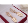 Серьги стильные с фианитами E-841 стоимость