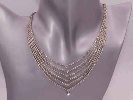 Колье со стразами Neck-0002 цена