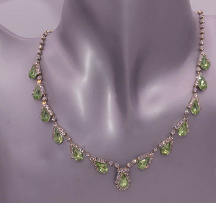 Колье с цветными вставками Neck-0007 бижутерия