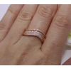 Позолоченное фианитовое кольцо R-0083 купить