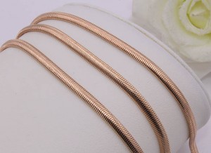 Браслет с золотым покрытием BRAS-70-19cm-3mm