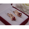 Серьги позолоченные цветные фианитовые E-1008 цена