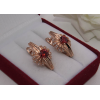 Серьги фианитовые с позолотой E-1027 стоимость