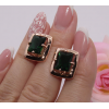 Серьги позолоченные с цветными фианитами E-965 цена