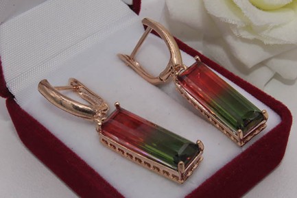 Серьги фианитовые E-990 цена