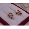 Серьги позолоченные с фианитами E-995 цена