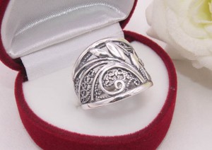 Кольцо ажурное посеребренное R-0100 цена