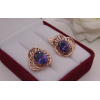 Серьги позолоченные фианитовые E-1065 цена