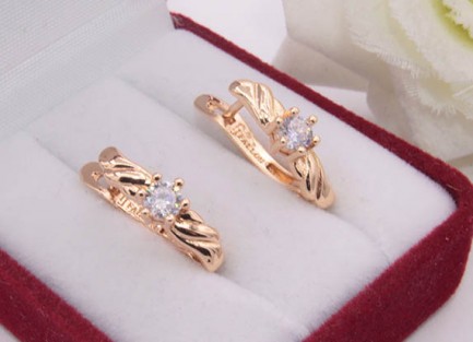 Серьги с фианитами E-1086 цена