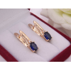Серьги позолоченные с фианитами E-1168 цена