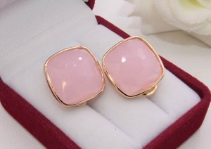 Серьги позолоченные фианитовые E-1245 цена