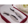 Серьги с керамикой и фианитами E-1264 цена