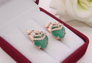 Серьги с фианитами E-1291 цена