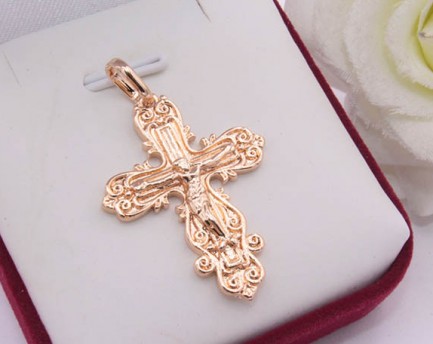Крест религиозный с золотым покрытием
