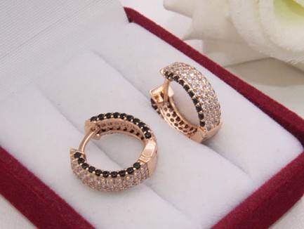 Серьги с фианитами E-1399 цена