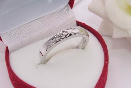 Кольцо c родиевым покрытием R-0308 гипоаллергенное