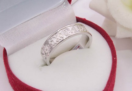 Кольцо родированное Спаси и сохрани цена