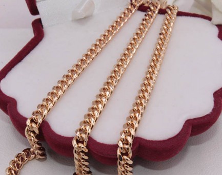 Браслет позолоченный BRAS-187, длина 17cm-4mm