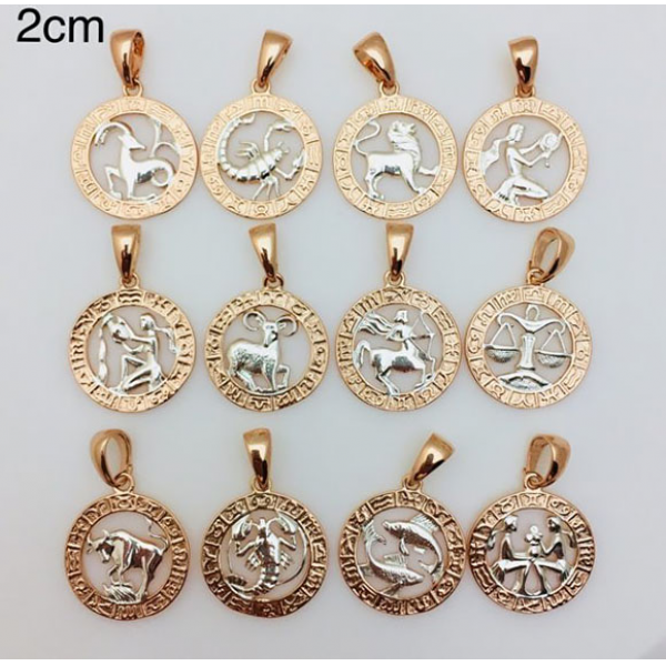 Кулон Знак Зодиака c комбинированным покрытием Zodiak_11