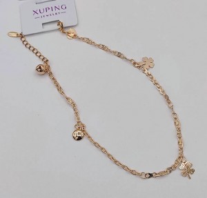 Браслет на ногу позолоченный BRAS-390