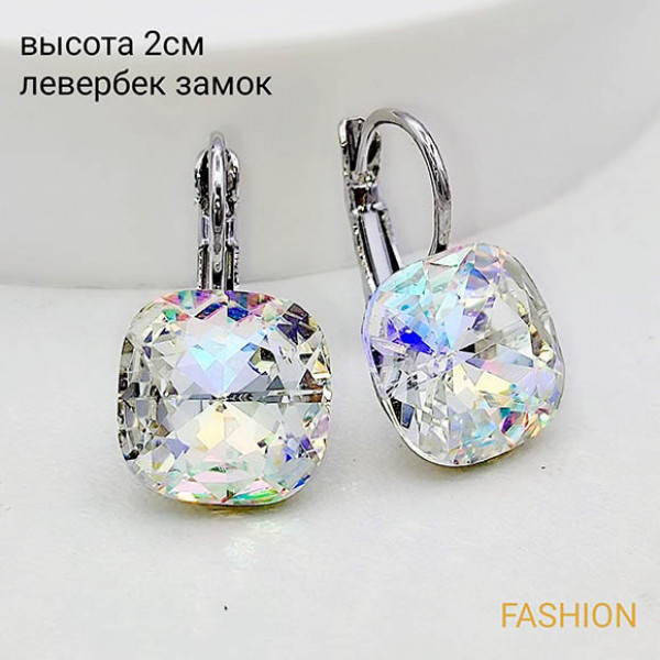 Серьги с кристаллами Сваровски E-3935