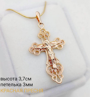 Крест ажурный позолоченный KX-0319