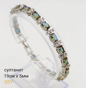Браслет с султанитами BRAS-536-s-sultan