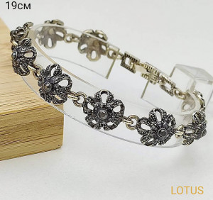 Браслет с марказитами BRAS-738-19cm