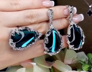 Набор родированных украшений ER-979