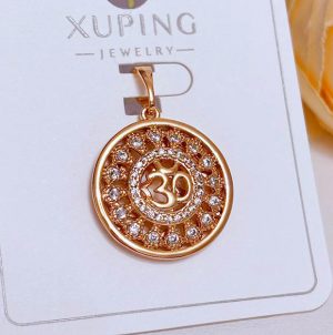 Кулон религиозный позолоченный с фианитами KX-0490