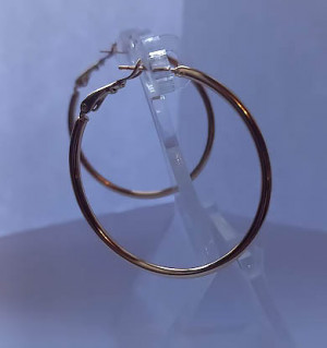 Серьги-конго позолоченные E-5825