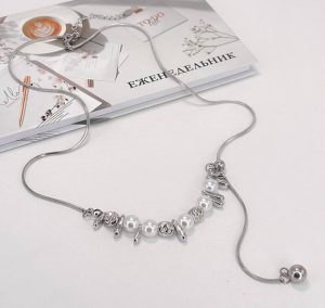 Колье c жемчугом с регулируемой длиной Neck-0082