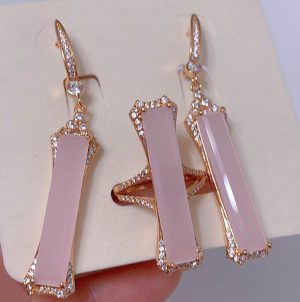 Набор позолоченной бижутерии ER-1826-g-rose