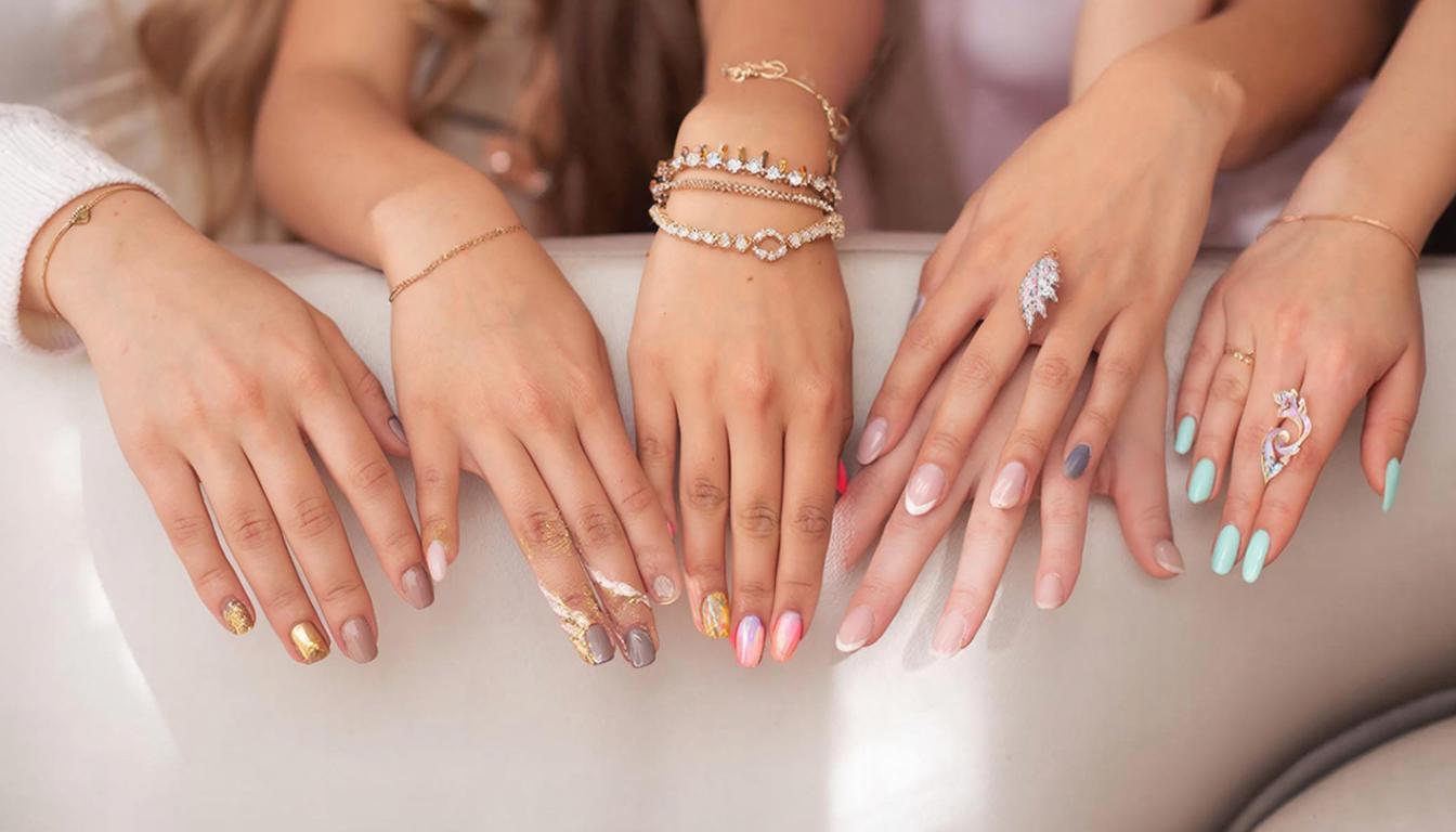 Как сочетать украшения с маникюром