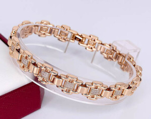 Браслет с фианитами BRAS-1136-19cm-10mm