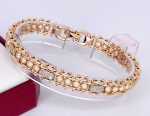 Браслет с фианитами BRAS-1146-19cm-9mm