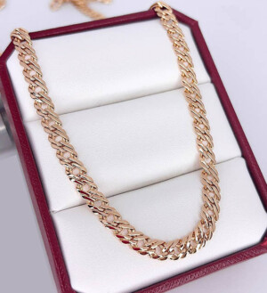 Цепочка с позолотой Ch-0534-55cm-5mm