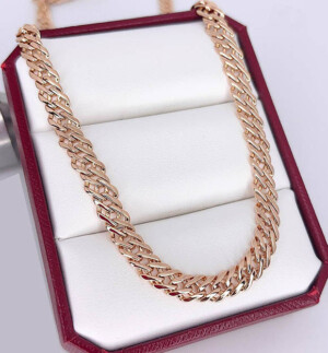 Цепочка позолоченная Ch-0534-55cm-6mm