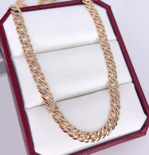 Цепь позолоченная Ch-0535-55cm-5mm