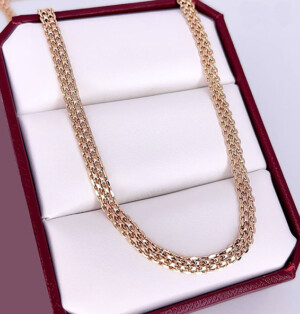 Цепь позолоченная Ch-0541-55cm-5mm