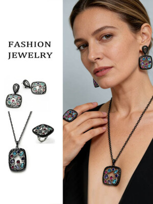 Набор стильных украшений ERP-0102-bs-bluefifyks