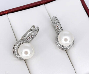 Серьги с жемчугом E-6723